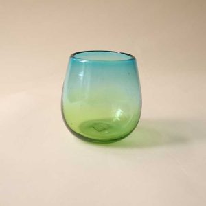 Cobalt to Washed Green Round Tumbler