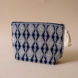 Flat Handwoven Cosmetic Pouch