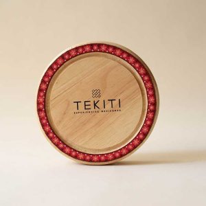 Cheese Knife Set with Case and Wixárika Decoration