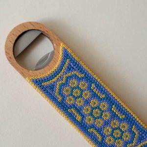 Double-Sided Bottle Opener with Wixárika Beadwork