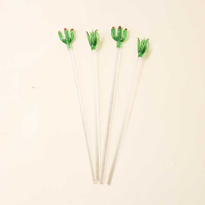 Set of 4 Stretched Glass Drink Markers - Image 4
